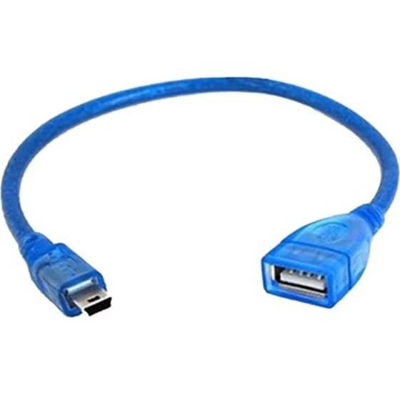 کابل مبدل یک سر USB مادگی و یک سر MINI USB 5PIN نری مدل eleven USB MINI USB 5PIN 30cm