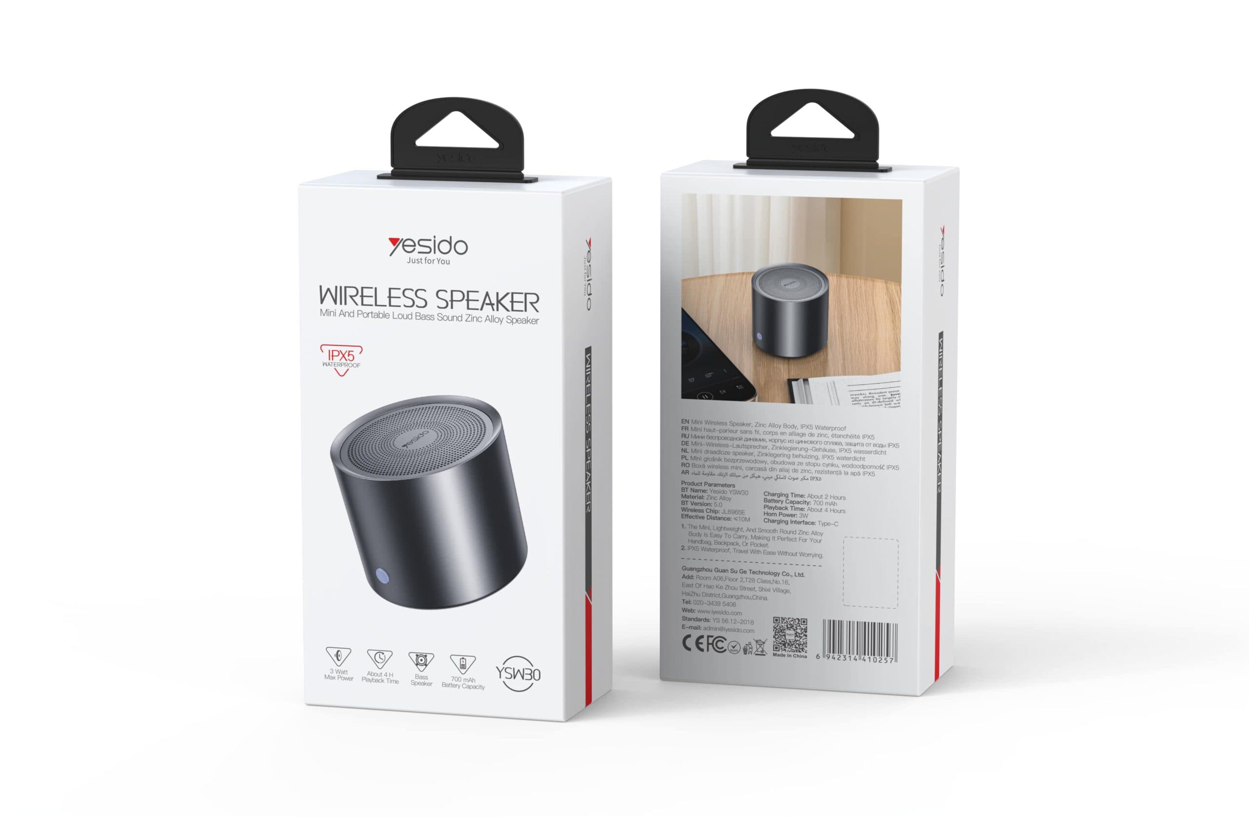 اسپیکر قابل حمل بلوتوثی یسیدو مدل yesido YSW30 — تصویر ۳