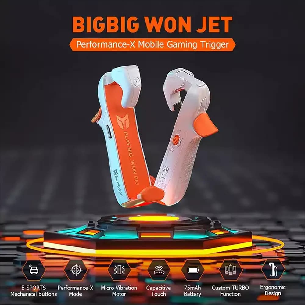 تریگر و دسته بازی لیزری موبایل بیگ بیگ ون BigBig Won Jet M1 — تصویر ۳