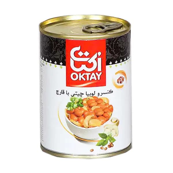 کنسرو لوبیا با قارچ اکتای OKTAY کد 10800094 — تصویر ۲