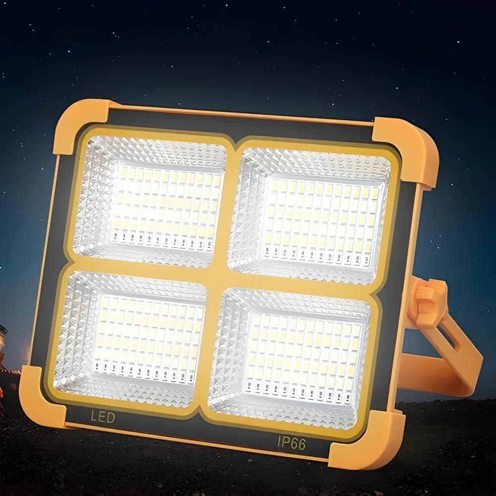 پروژکتور خورشیدی 150 وات با پاوربانک مدل Solar LED Light 150W D08 — تصویر ۵