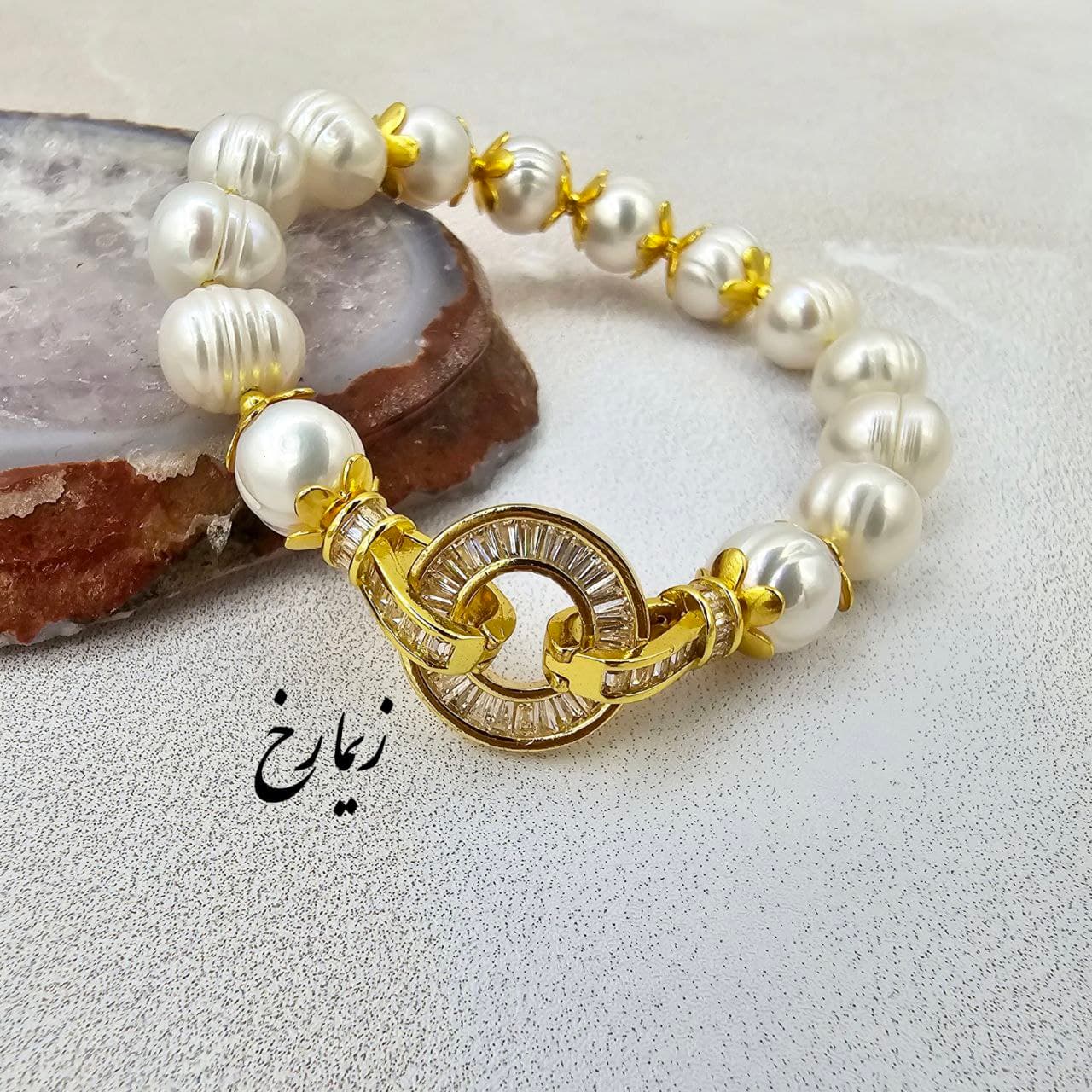 دستبند مروارید زنانه مجلسی