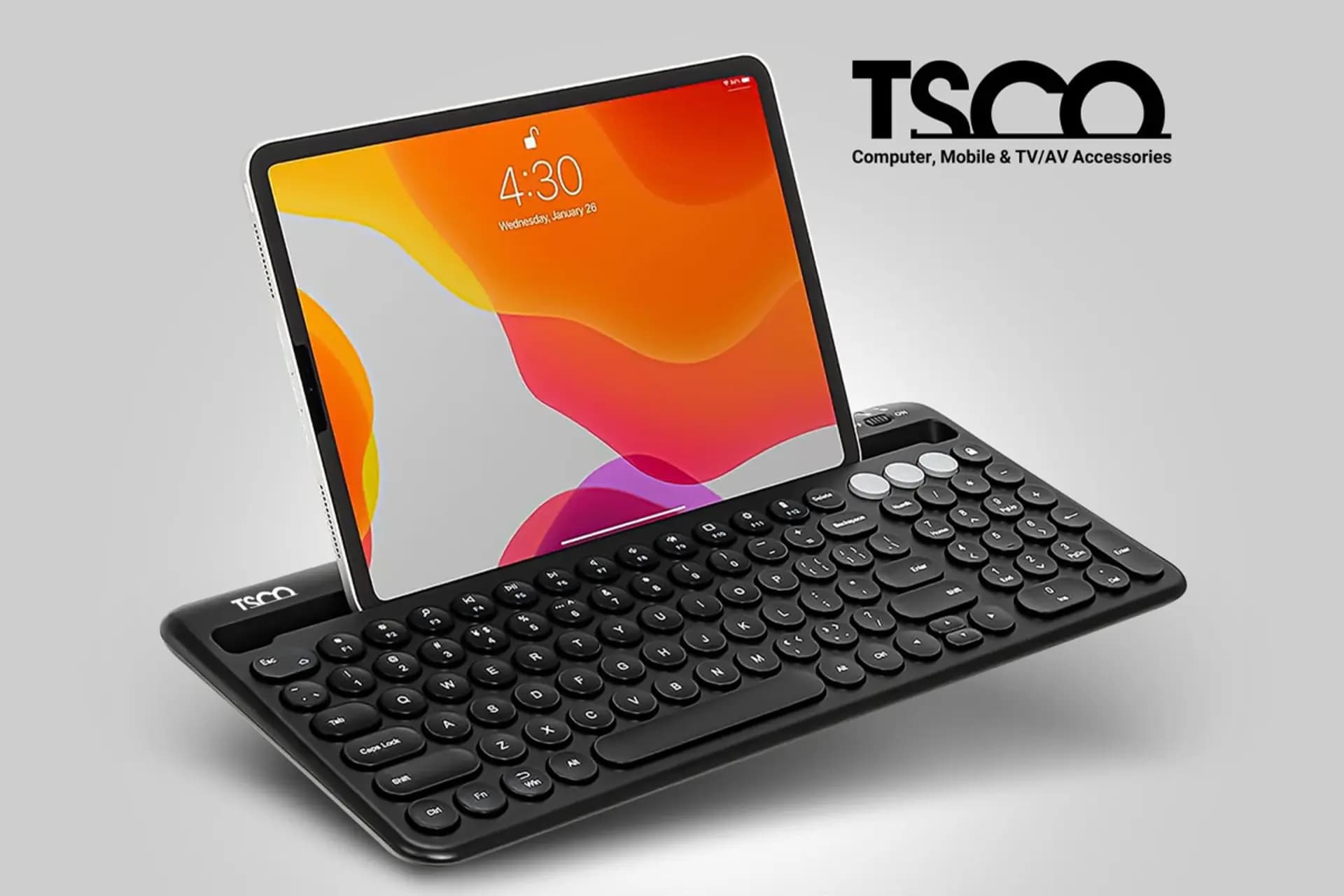 کیبورد بی سیم تسکو مدل TSCO TK 7322BT — تصویر ۶