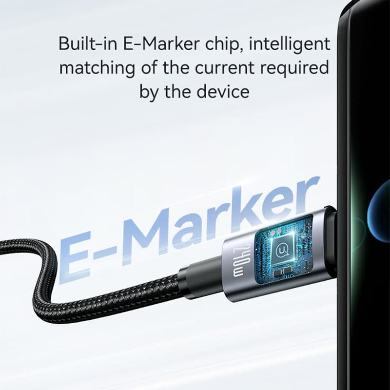 کابل تبدیل USB / USB-C به USB-C / Micro USB / Lightning یوسمز مدل SJ738 طول 2 متر — تصویر ۵