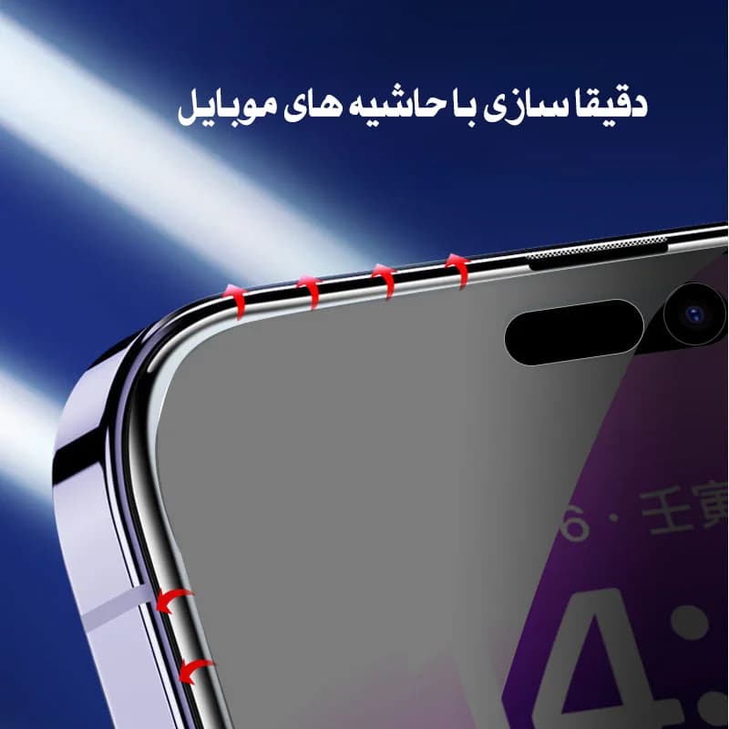 گلس محافظ صفحه پرایوسی مدل SUPER-D مناسب برای iPHONE 15 — تصویر ۵