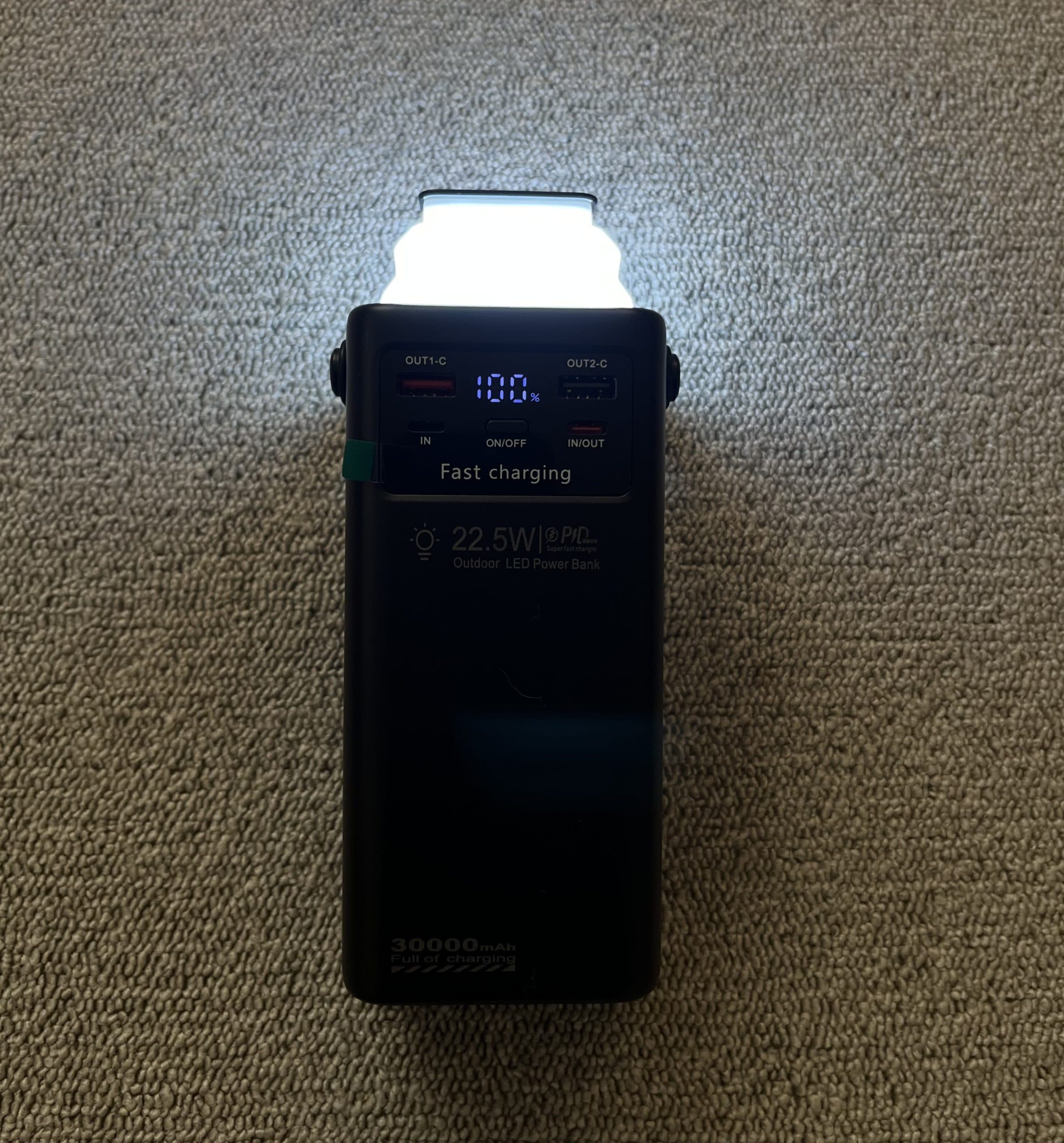پاوربانک ۳۰۰۰۰ لوینو چراغ قوه دار powerbank N_36 Levino — تصویر ۶