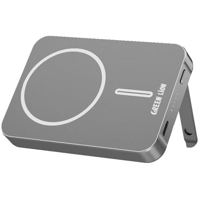 پاور بانک وایرلس 10k گرین لاین مدل metz magsafe green loin ظرفیت 10000 میلی آمپر