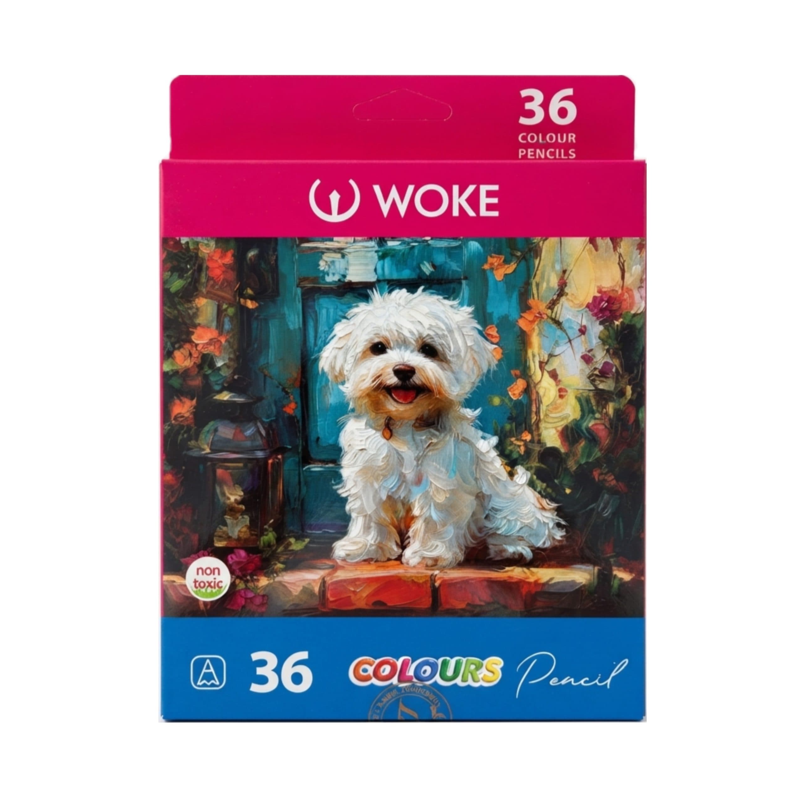 مداد 36 رنگ مقوایی ووک WOKE — تصویر ۳