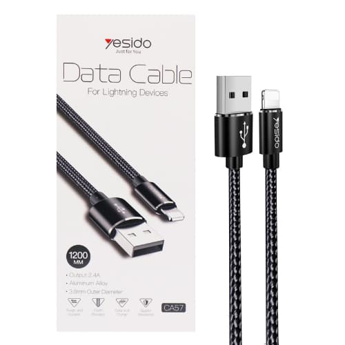 کابل شارژ گوشی موبایل یسیدو مدل yesido CA57 TYPE C to LIGHTNING — تصویر ۳