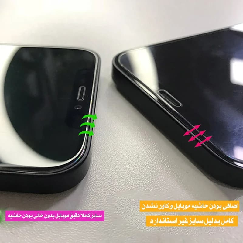 گلس محافظ صفحه بدون حاشیه مدل SUPER-D مناسب برای iPHONE 14 PROMAX — تصویر ۵