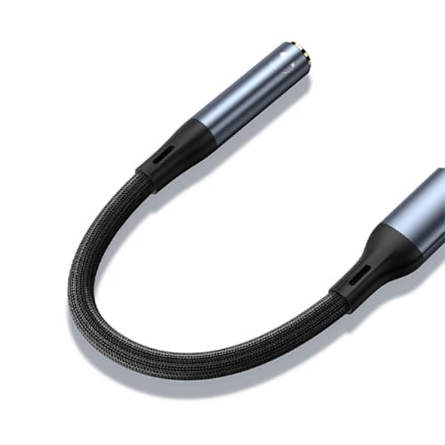 تبدیل کابلی یک TYPE C نری به یک SOUND مادگی مدل yesido YAU38 — تصویر ۳