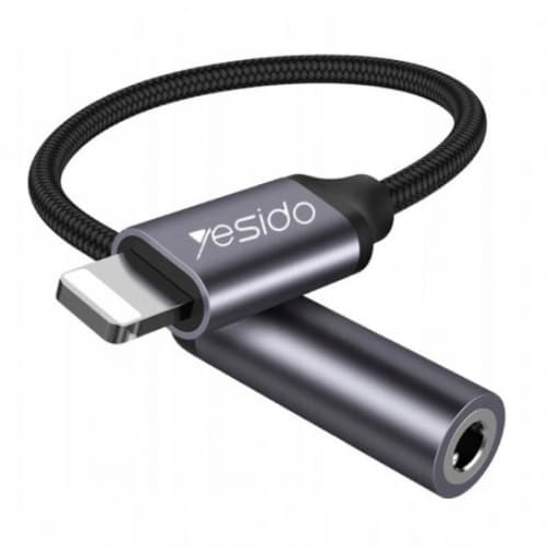 تبدیل کابلی یک LIGHTENING نری به یک SOUND مادگی مدل yesido YAU21 — تصویر ۳