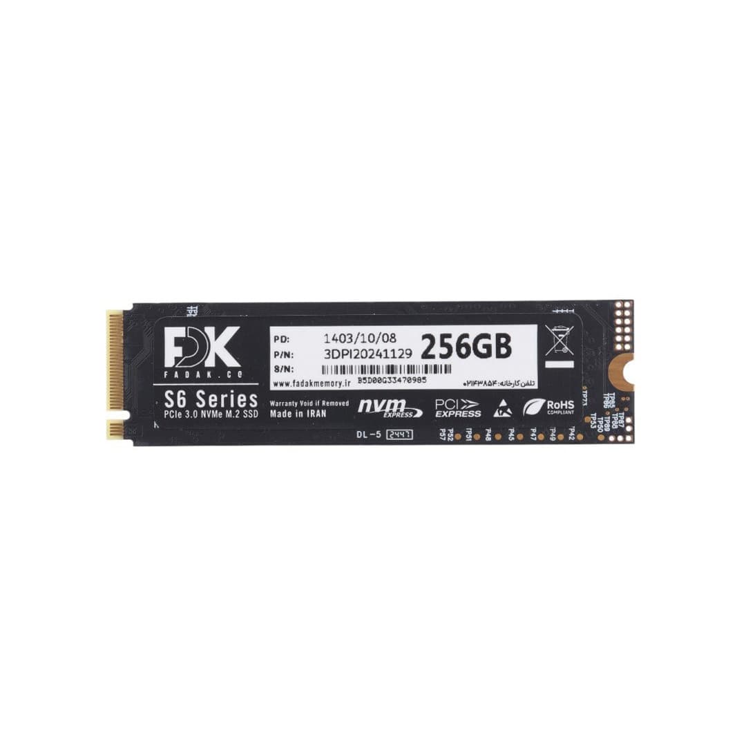 حافظه SSD برند FDK مدل S6 M.2 ظرفیت 256 گیگابایت — تصویر ۳