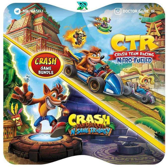اکانت ظرفیتی Crash Team Racing & Crash Trilogy