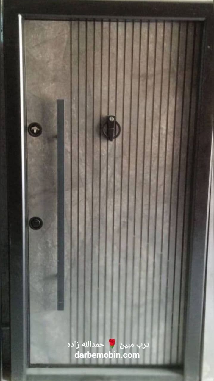 درب ضدسرقت مدرن شیاری PVC CNC رنگ سی ان سی رنگ جدید کد 652 — تصویر ۲