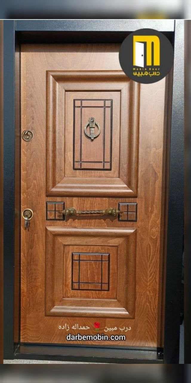 درب ضدسرقت آبنوس راش برجسته جدید کد 874