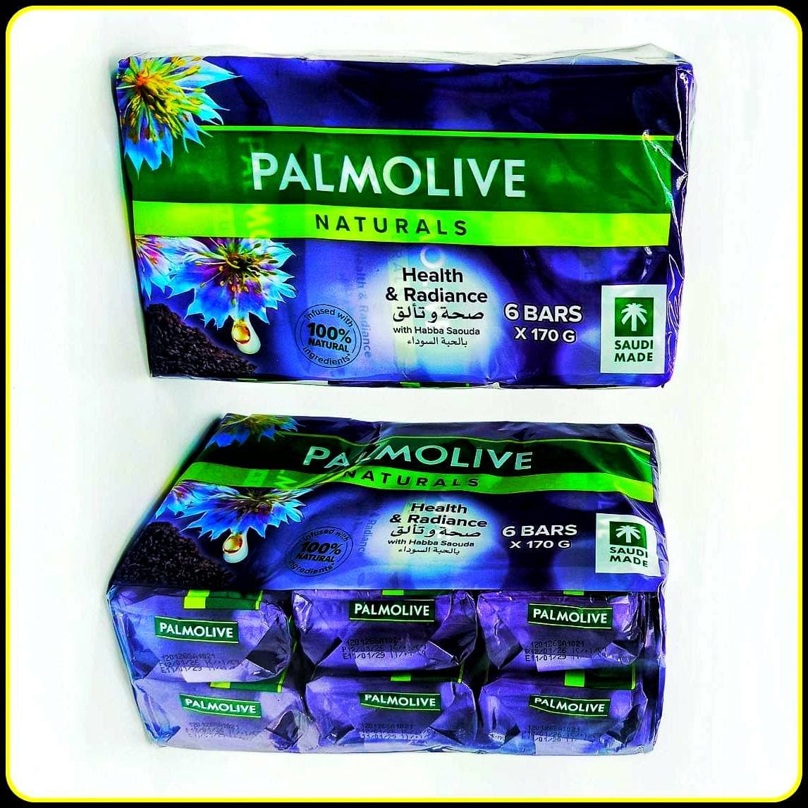 صابون پالمولیو نچرالز حبه سودا ۶ عددی ۱۷۰ گرمی Palmolive Naturals Health & Radiance Black Seed Soap