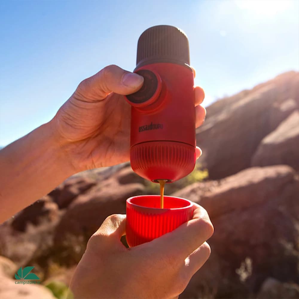 اسپرسو ساز واکاکو مدل Nanopresso Elements Lava Red — تصویر ۹