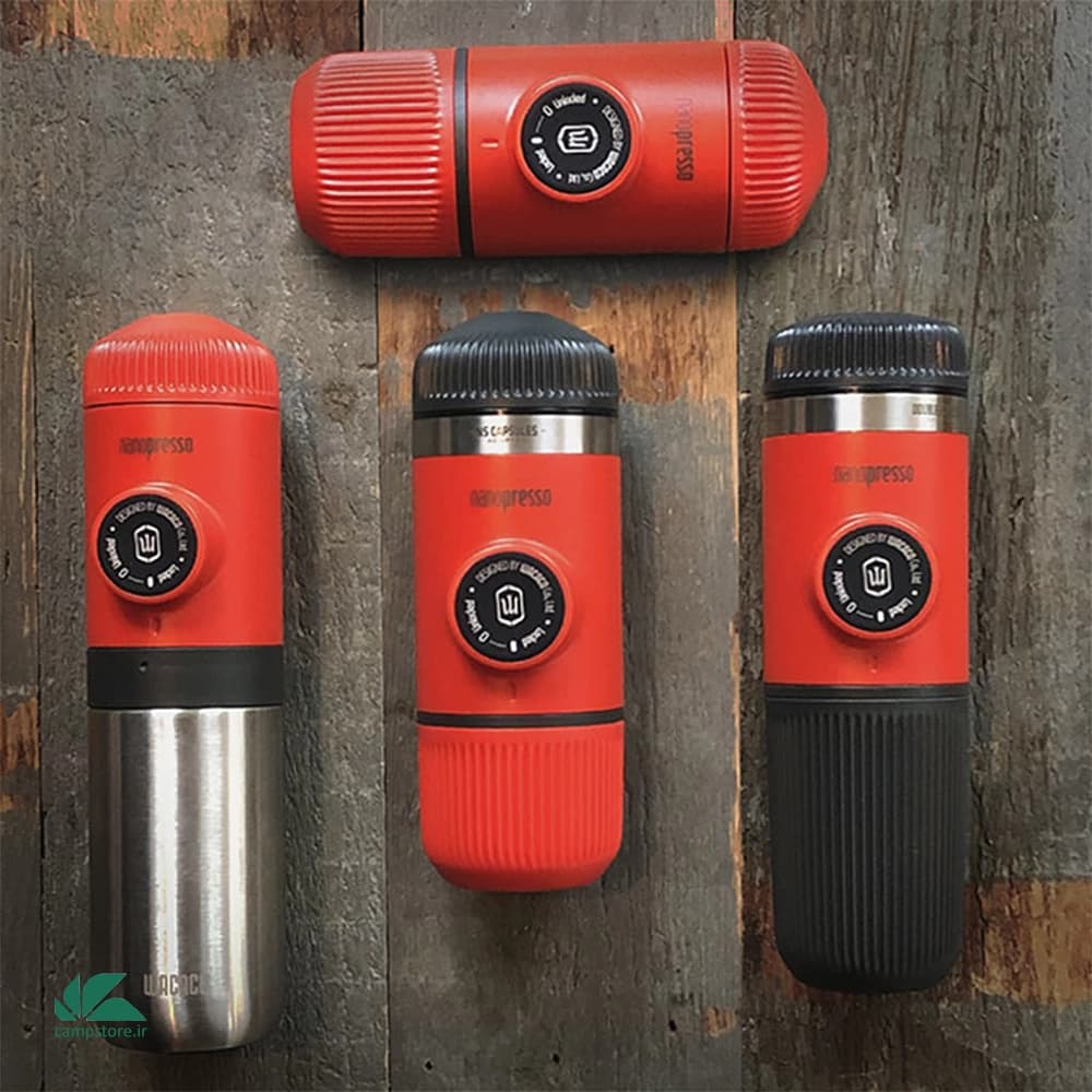 اسپرسو ساز واکاکو مدل Nanopresso Elements Lava Red — تصویر ۵