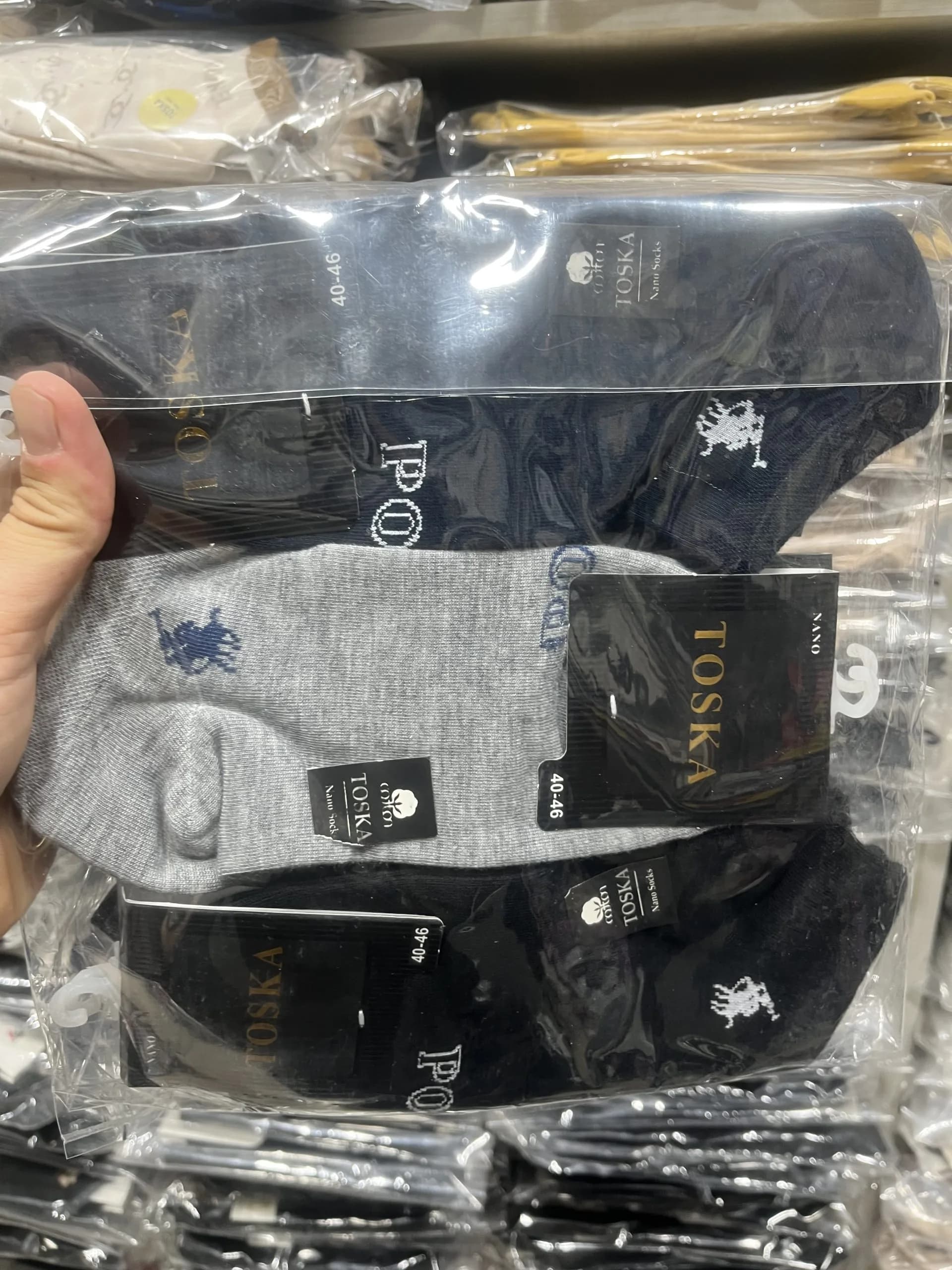 جوراب مردانه مچی(12جفت)طرح polo کد1287 — تصویر ۳