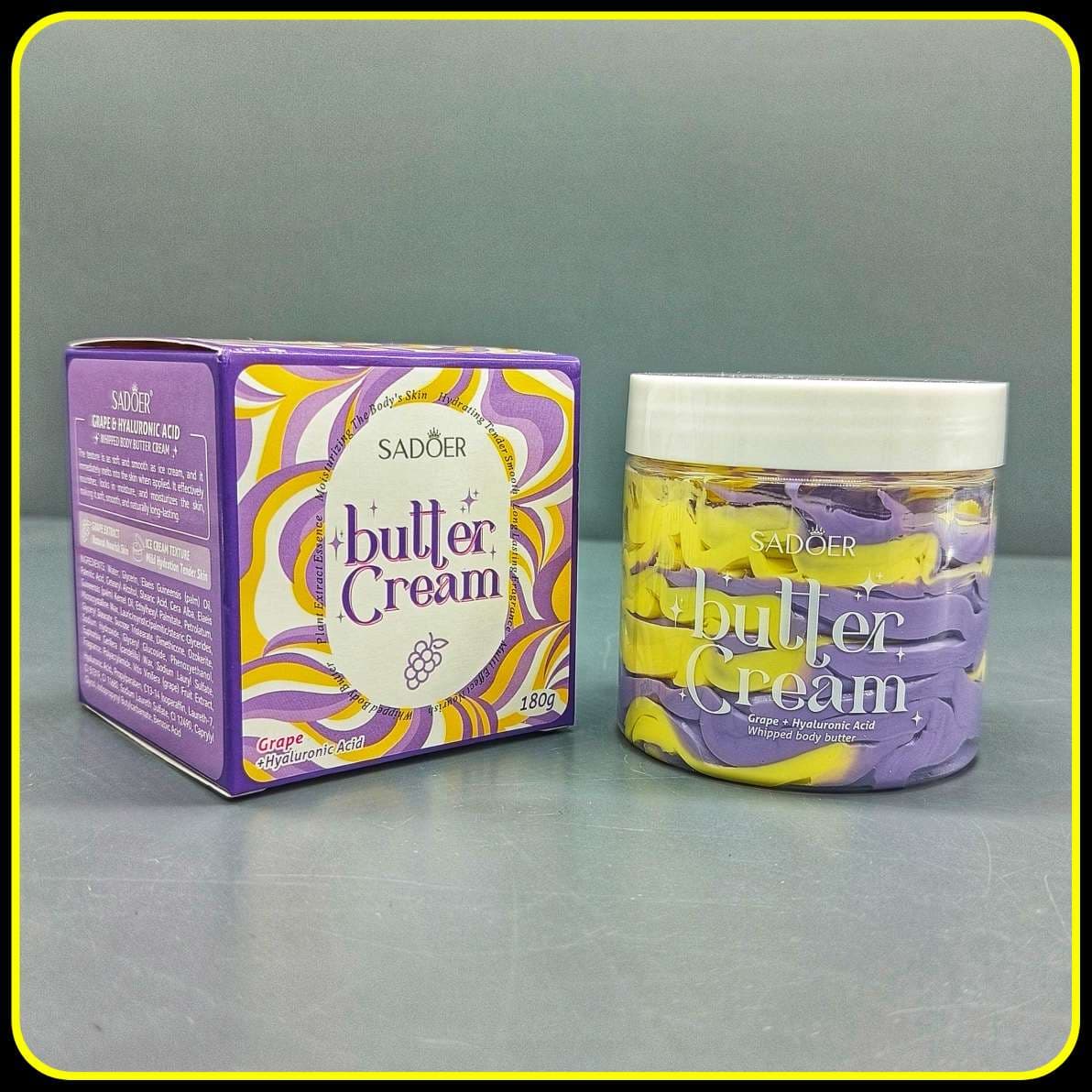 کره بدن سادور ۱۸۰ گرم با رایحه‌های متنوع | SADOER Body Butter & Body Lotion — تصویر ۲
