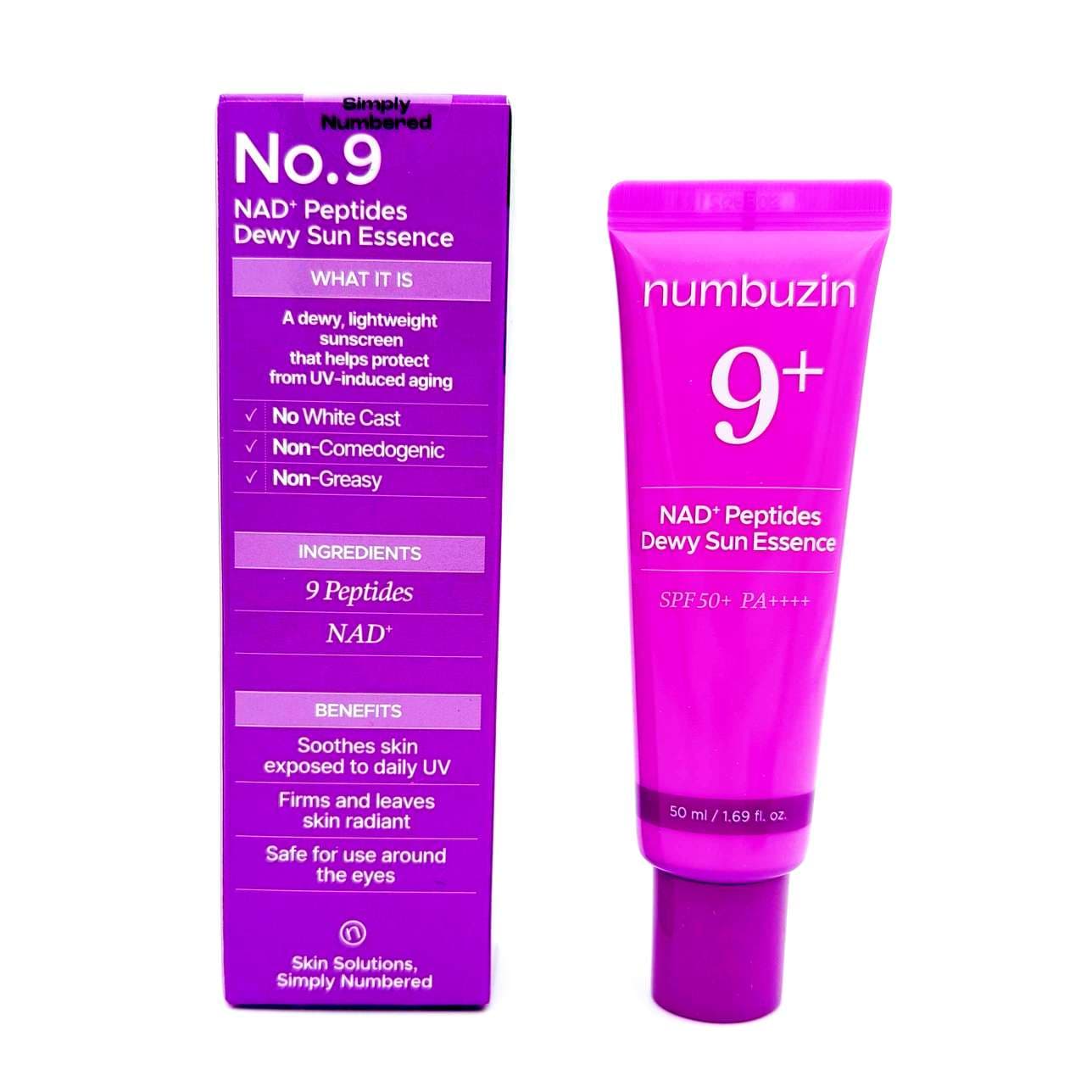 اسنس ضد آفتاب رطوبت‌دهنده No.9 NAD Peptides Dewy Sun Essence | حجم 50 میلی لیتر | نانبوزین — تصویر ۳