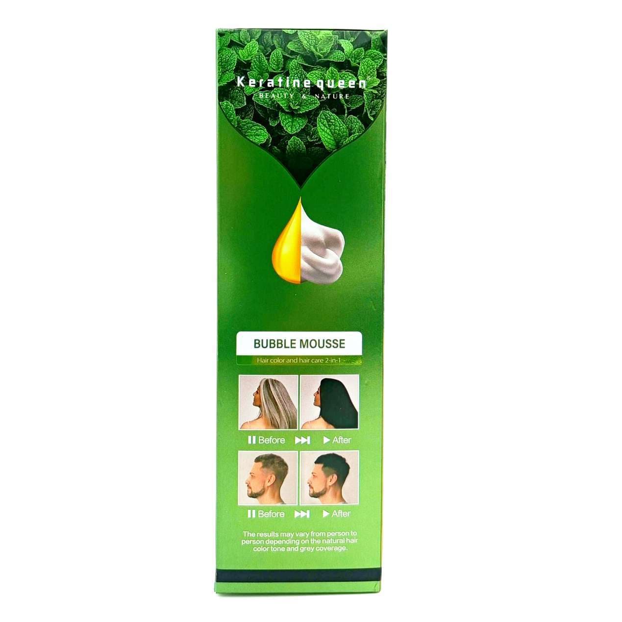 شامپو رنگ مو فومی Bubble Mousse Keratin Queen حجم 420ml — تصویر ۵