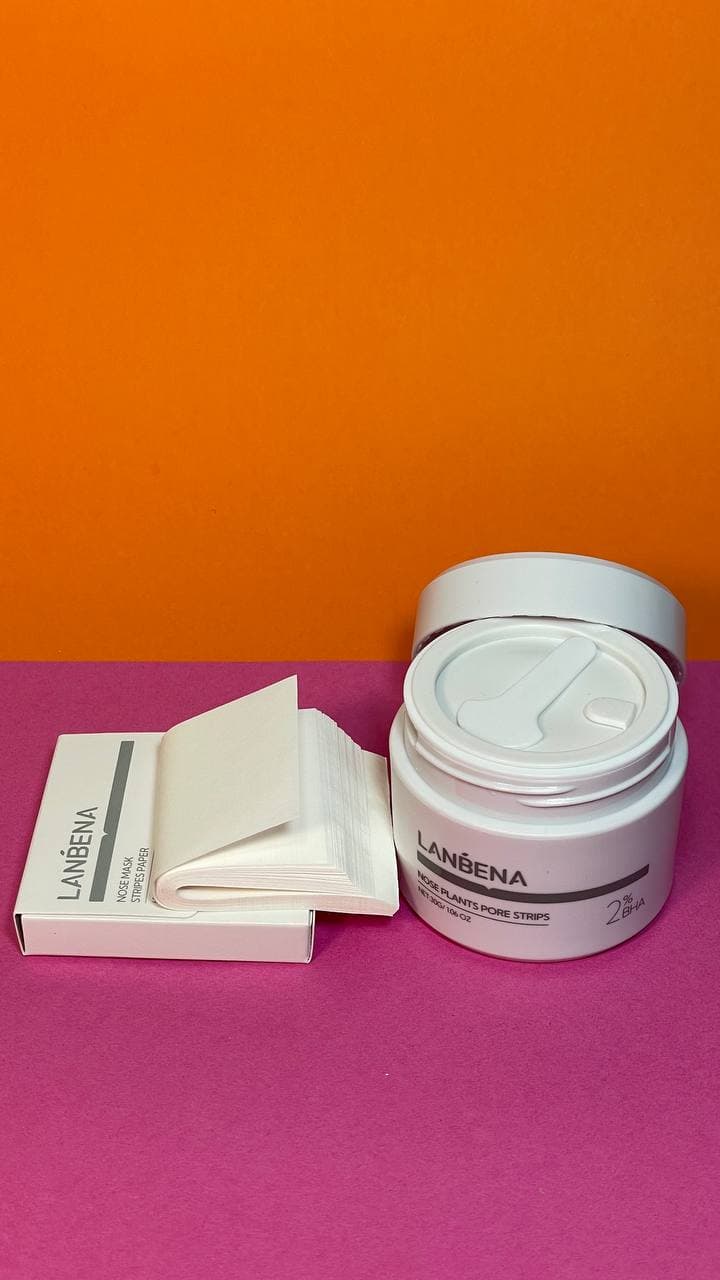 چسب بینی گیاهی لانبنا LANBENA مدل Nose Plants Pore Strips – حاوی ۲٪ BHA