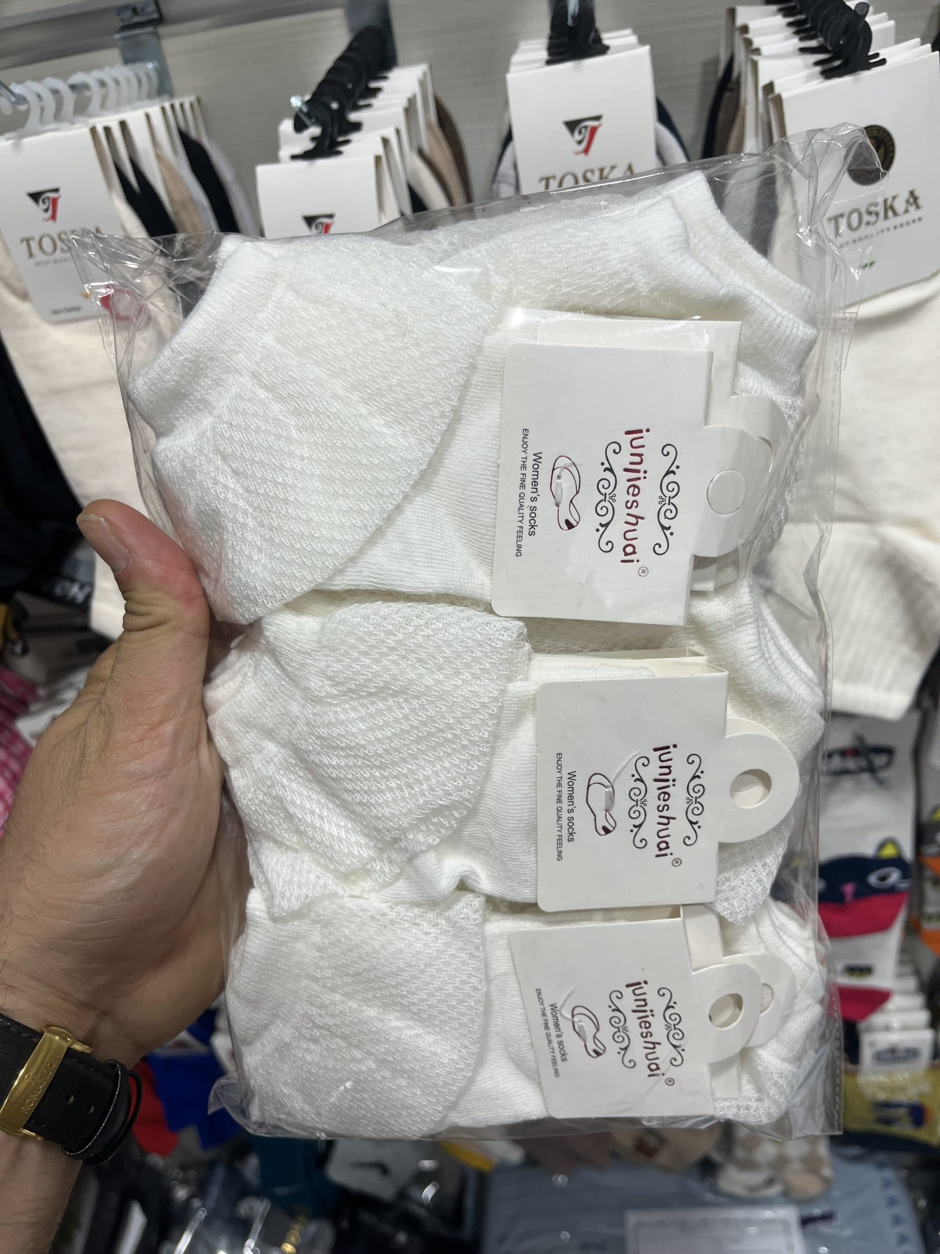 جوراب بچه گانه لب تور(12جفت)1تا3سال کد5139