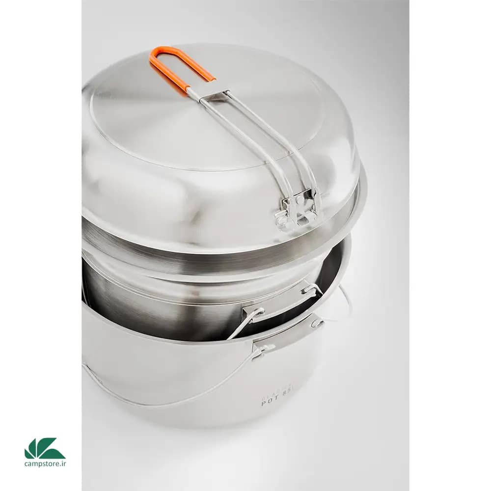 ست ظروف 8 نفره جی اس آی مدل Glacier Stainless Troop Cookset — تصویر ۵