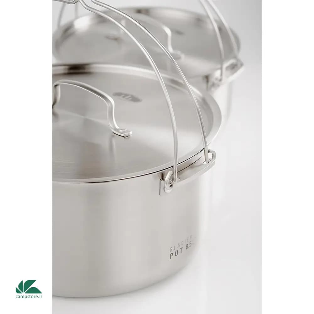 ست ظروف 8 نفره جی اس آی مدل Glacier Stainless Troop Cookset — تصویر ۶