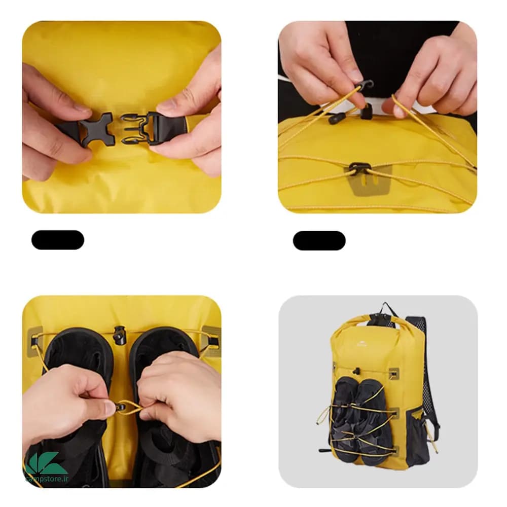 كوله پشتي 25 لیتر ضد آب نيچرهايک مدل CNH22BB003 — تصویر ۵