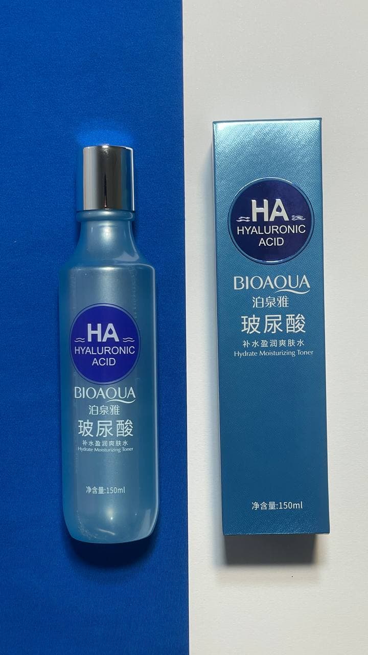 تونر هیالورونیک اسید BIOAQUA مدل HA – آبرسان، ضدچروک و کوچک‌کننده منافذ