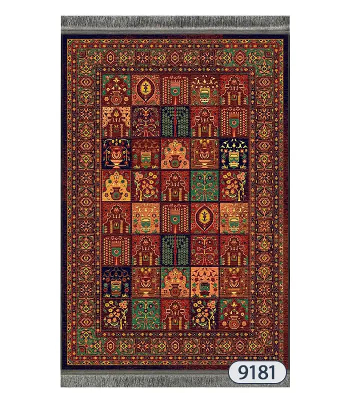 فرشینه پریمیوم فرش باکس طرح خشتی کد9181