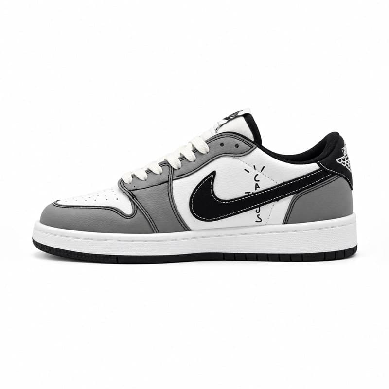 کفش و کتانی مردانه مدل نایک ترویس NIKE TRAVIS رنگ سفید طوسی کد 30357 — تصویر ۴