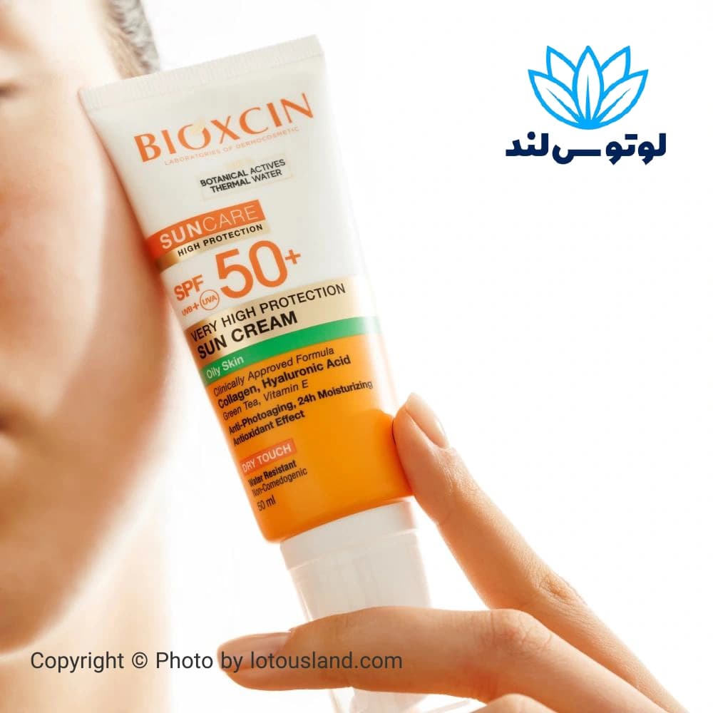 کرم ضد آفتاب بایوکسین SunCare SPF50+ مخصوص پوست چرب حجم 50 میل — تصویر ۳