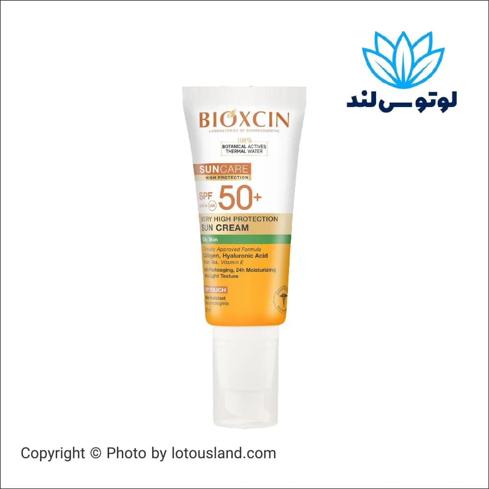 کرم ضد آفتاب بایوکسین SunCare SPF50+ مخصوص پوست چرب حجم 50 میل