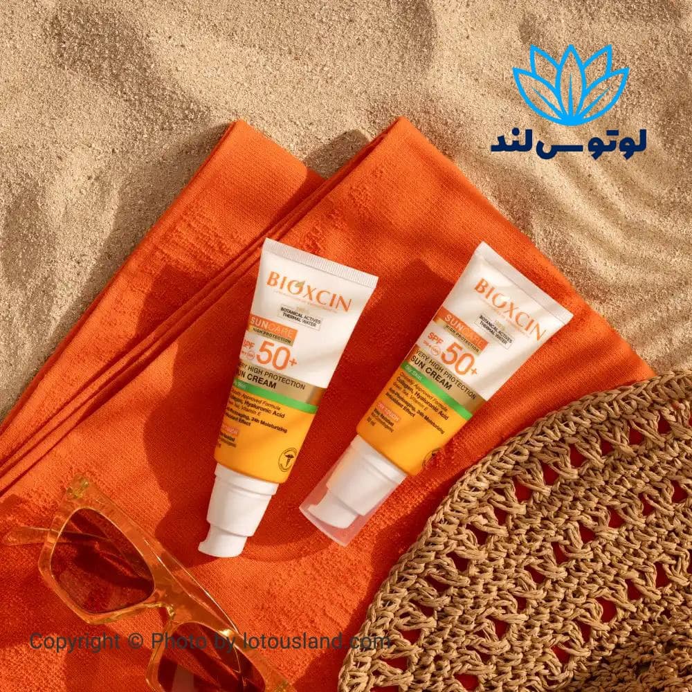 کرم ضد آفتاب بایوکسین SunCare SPF50+ مخصوص پوست چرب حجم 50 میل — تصویر ۲