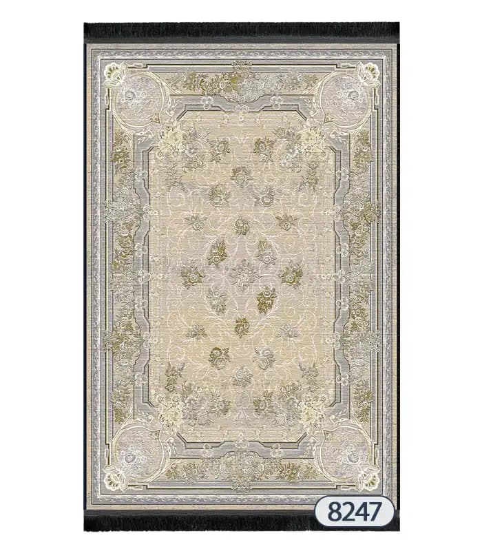 فرشینه پریمیوم فرش باکس نسکافه ای طوسی کد8247