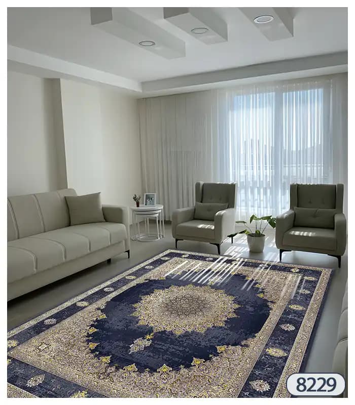روفرشی کشدار طرح ترک برای تمیزماندن فرشهای شماکد8129 — تصویر ۳