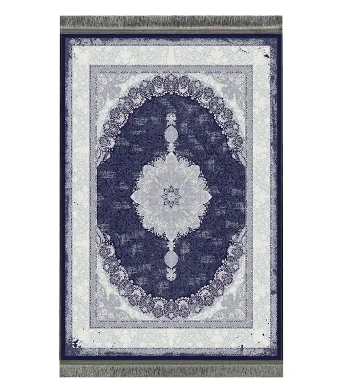 فرشینه پریمیوم وینتیج سرمه ای اصفهان کد 8147