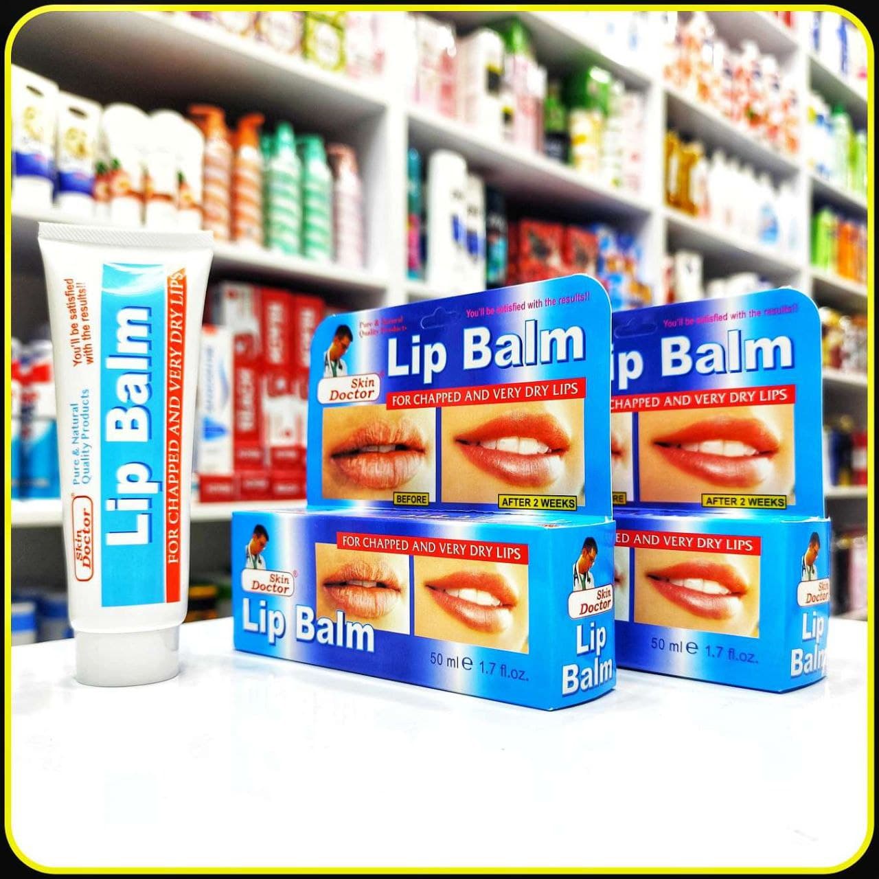 بالم لب Skin Doctor مدل Lip Balm حجم 50 میلی‌لیتر مناسب لب‌های خشک و ترک‌خورده