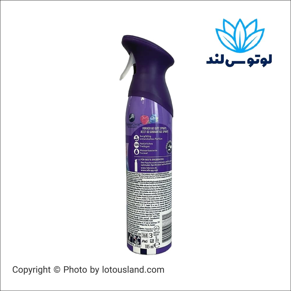 اسپری خوشبو کننده هوا فبرز Limited Edition Nordamerika Wildbeeren — تصویر ۳