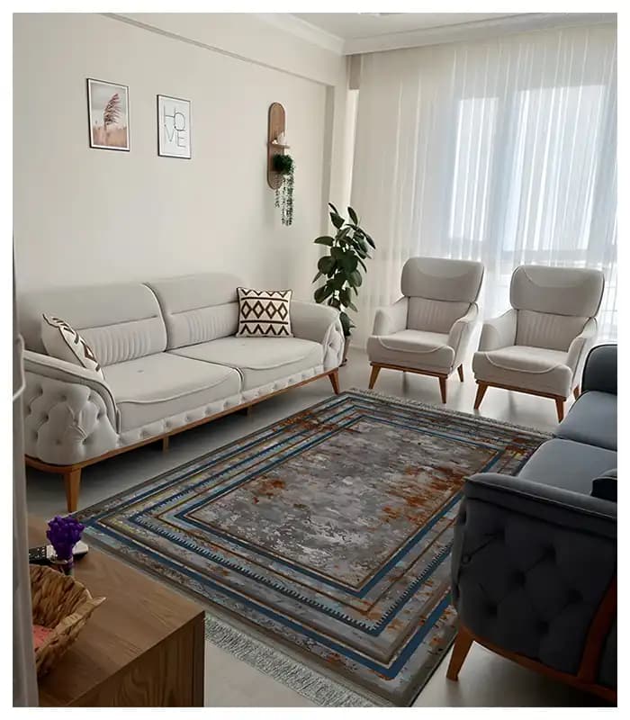 فرشینه مدرن کوبیسم پتینه فرش باکس کد7074 — تصویر ۳