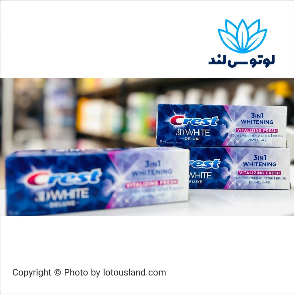 خمیردندان کرست 3D وایت دلوکس سهکاره سفیدکننده — تصویر ۳