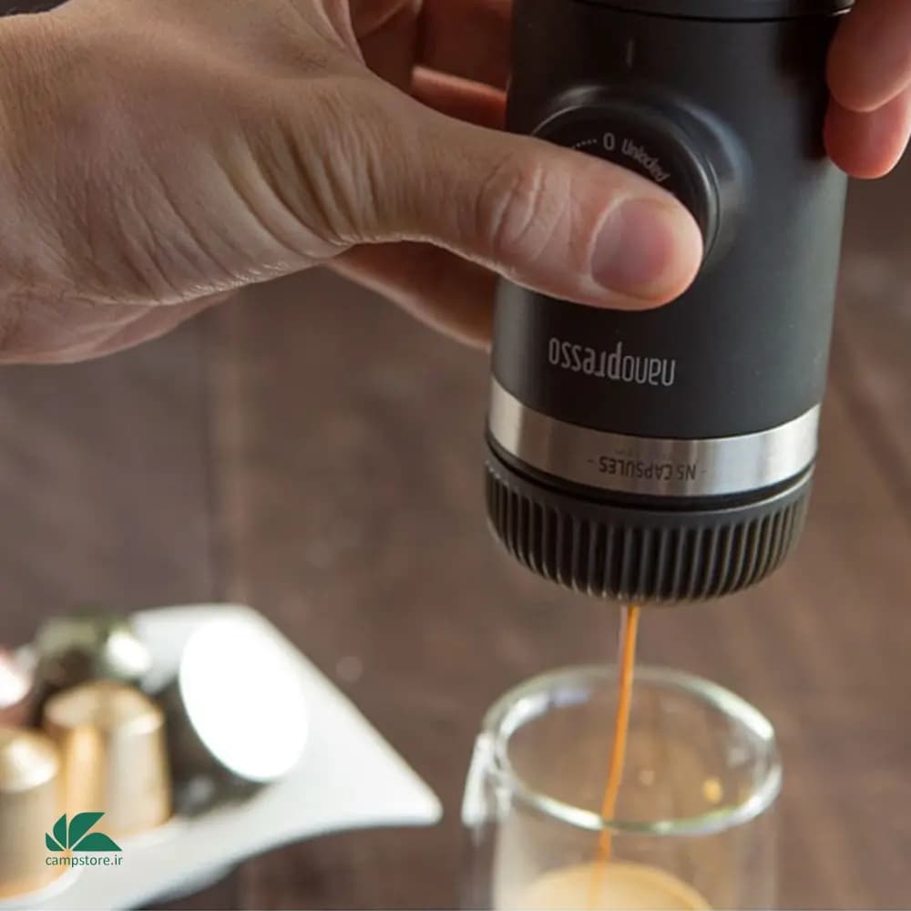 اسپرسوساز واکاکو مدل نانوپرسو همراه مبدل نسپرسو NS Adaptor — تصویر ۵
