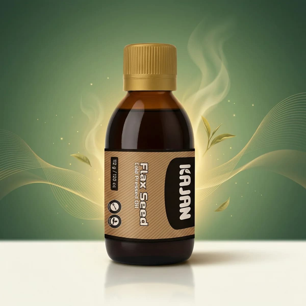 روغن تخم کتان کاژان 120 میلی‌لیتر