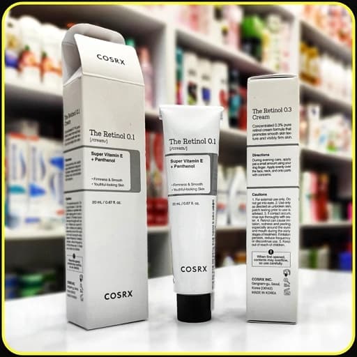 کرم رتینول ۰.۱٪ کوزارکس COSRX The Retinol 0.1 Cream | ضدچروک و سفت‌کننده پوست