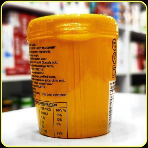 پاستیل هاریبو جوسی میکس 60 گرم | Haribo Juicy Mix Gummy Mango Flavor — تصویر ۲