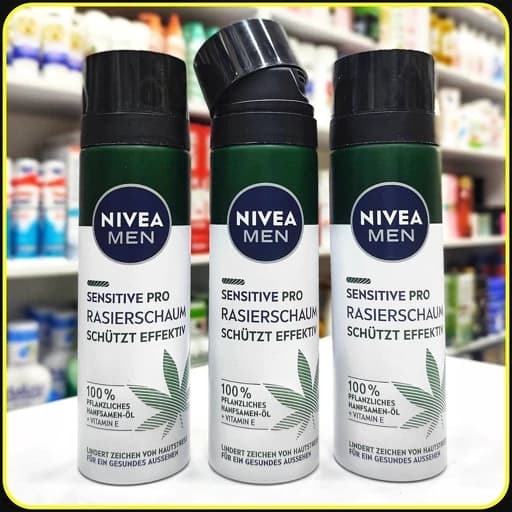 فوم اصلاح نیوآ من Sensitive Pro مخصوص پوست حساس حجم 200 میلی‌لیتر | NIVEA MEN Sensitive Pro Rasierschaum